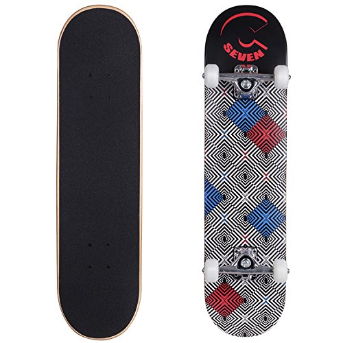 Cal 7 Illusion 7.5 Complete Skateboard 52x31 100A Wheels 5 I