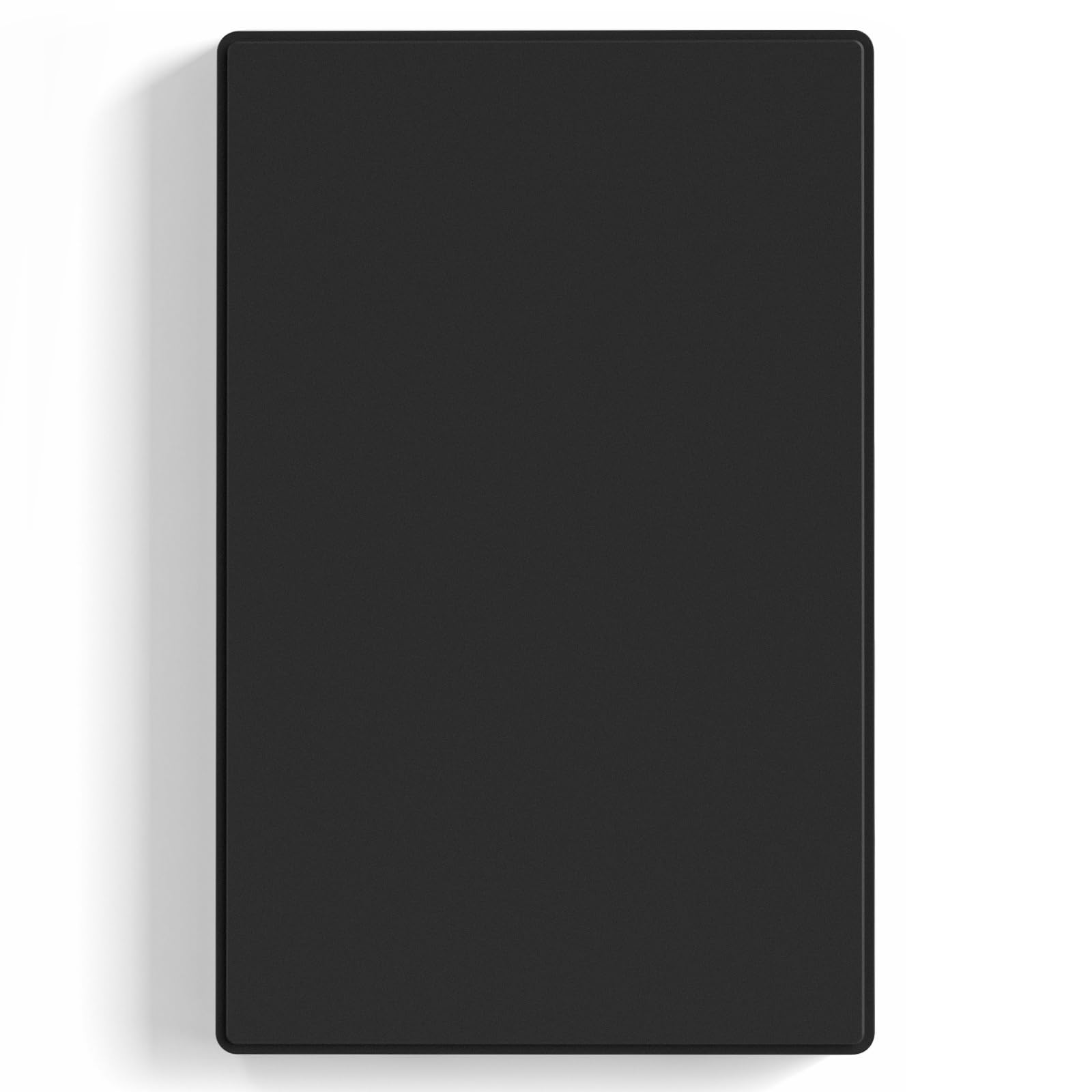 Photo 1 of ELEGRP Blank Wall Plate Cover, 1-Gang Screwless Blank Outlet Plate, Mid-Size 4.88" x 3.13" Unbreakable Thermoplastic Blank Faceplate Cover for Unused Outlets/Switches, UL Listed (1 Pack, Matte Black)