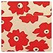 MUkitchen Adjustable Cotton Herringbone Weave Apron with Large Pockets, 35-Inches, Red Poppy