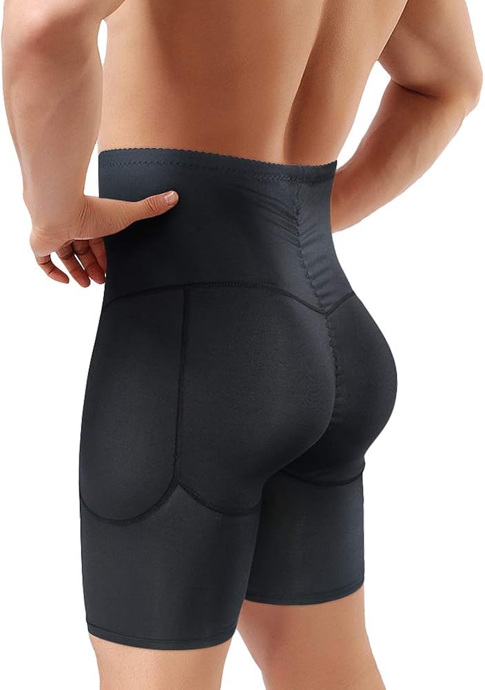 Men's Shapewear Tummy Control Shorts - High Waist Compression Boxer Briefs For Slimming & Body Shaping