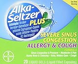 Alka-Seltzer Plus Severe Sinus Congestion Allergy & Cough Liquid Gels, 20 Count
