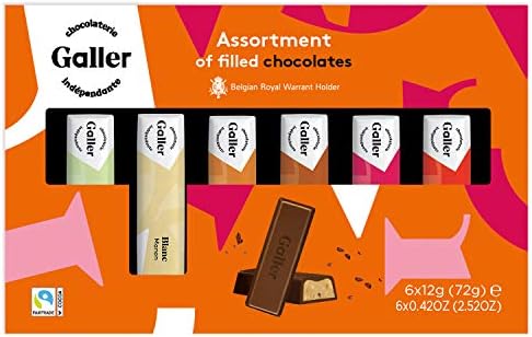 Galler ガレー チョコレート ベルギー王室御用達 ミニバーギフトボックス 6本入 (1箱)