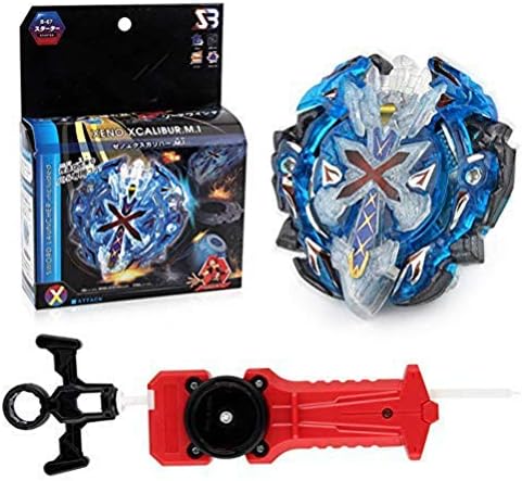 Wywei Bey Burst Blade Evolution String Launcher Grip Kit God Bay Battling Top Booster Geist Fafnir. High Performance 4D Bey Left Right Launcher Spinning Top Boys Game Toys Bey Battle Set (B-67)