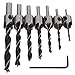 Mohoo 7pcs HSS 5 Flute Countersink Drill Bit Set Carpentry Reamer Steel Woodworking Chamfer End Milling 3mm-10mm
