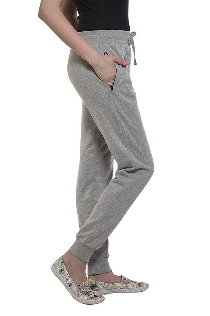 clifton womens thermal sweat pant-grey melange
