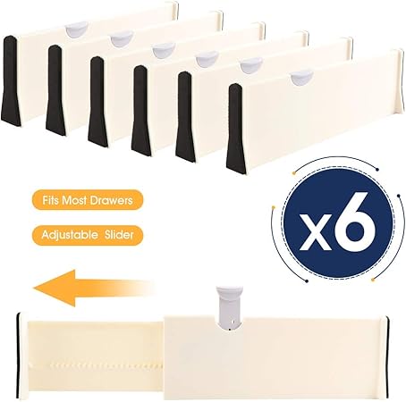 Amazon Com Zncmrr Drawer Divider Organizers Adjustable From 11 17
