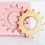 Silicone Steampunk Gear Mold Food Safe Fondant, Chocolate, Candy, Resin, Polymer Clay Mold. Flexible easy to use.