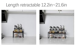 Expandable Cabinet Shelf Organizer Riser for
