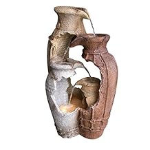 Alpine GXT100 Fuente de macetas desgastadas con halógeno y luz LED