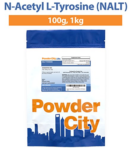 Powder City N-Acetyl L-Tyrosine (NALT) (100 Grams)