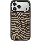 CASETiFY for iPhone 18 Pro Max Case - Impact Compatible with MagSafe | 8.2 ft. 4x Military Grade Drop Protection | Zebra-Brown | Black