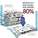 Anna Home Jumbo Vacuum Storage Bags (6 x Jumbo, 2 x Large) Space Saver Storage Bags for Travel. Durable and Reusable, Travel Hand Pump Included