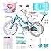 COEWSKE Kid's Bike Steel Frame Children Bicycle Little Princess Style 16 Inch with Training Wheel (16