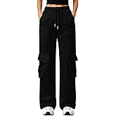 Girls Sweatpants Kids Wide Leg Baggy Athletic Joggers Teen Drawstring Loose Sweat Pants Girls Cargo Pants with Pockets 7-14Y