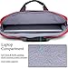 BRINCH 15-15.6 Inch Multi-Functional Suit Fabric Portable Laptop Sleeve Case Shoulder Messenger Bag Briefcase for Laptop, Tablet, MacBook, Notebook - Black-Red