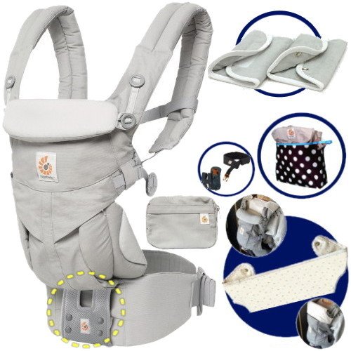 新規購入 エルゴベビー Omni360 オムニ360 パールグレー 抱っこひも 日本正規品2年間保証 Sg認定 ベビー ウエストベルト よだれパッド ママ ベビー両用カバー 収納ポーチ B0761gr4c8 メーカー包装済 Imagineering Co Th