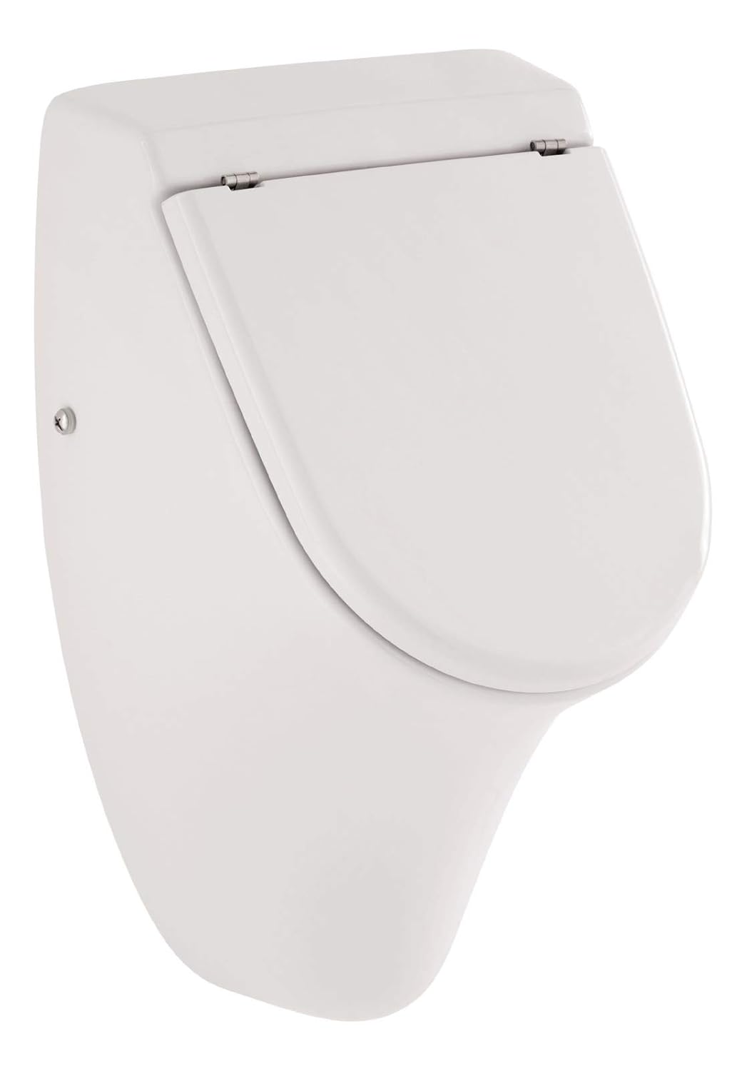 Calmwaters Tatihou Urinal mit Zulauf von hinten im Komplettset mit Deckel und Befestigung in