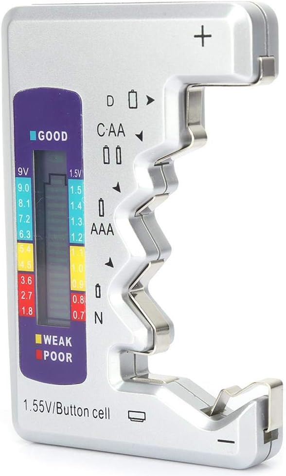 Digital Battery Tester, Battery Capacity Detector Controller Button Batteries Battery Measurer Button Batteries 90 x 60mm - Image 5