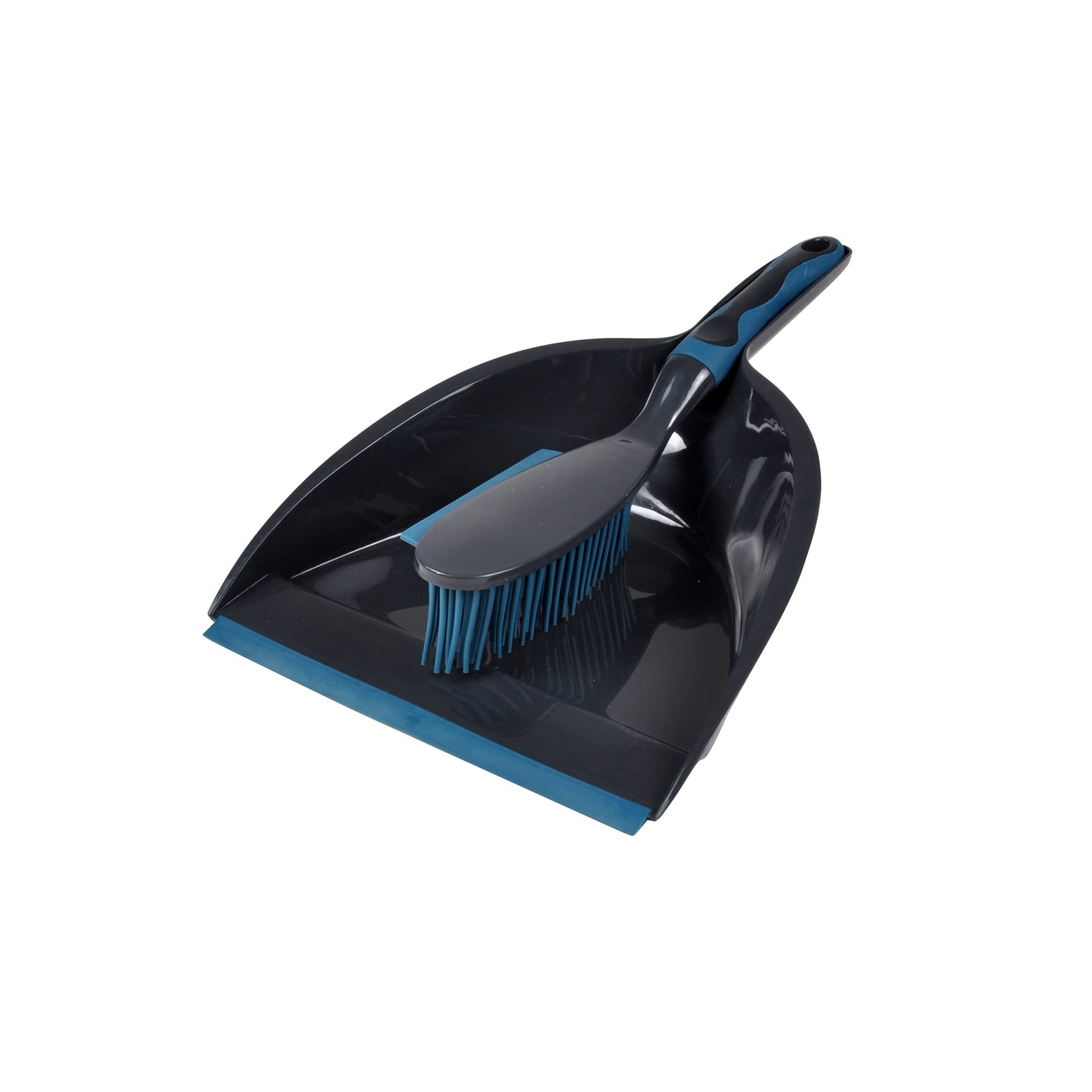 Homéa Dustpan and Brush, Peacock Blue, One Size