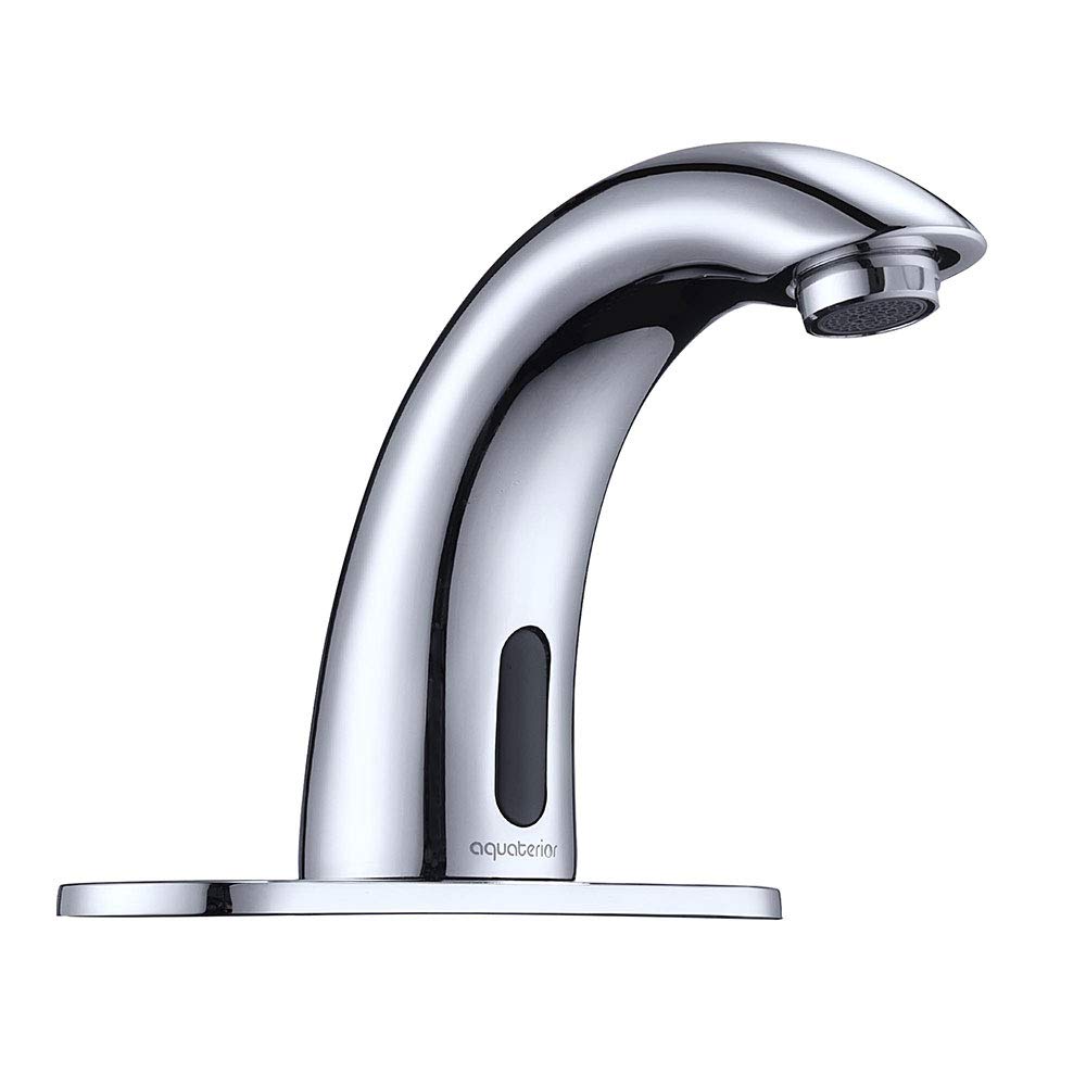 Buy 5" Automatic Sensor Touchless Bathroom Faucet with Hole Cover Plate