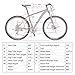 Eurobike Aluminium Mountain Bike 29″ Front Suspension Daul Disc Brakes 21 Speed Mens Bicycle (Silvery)thumb 4