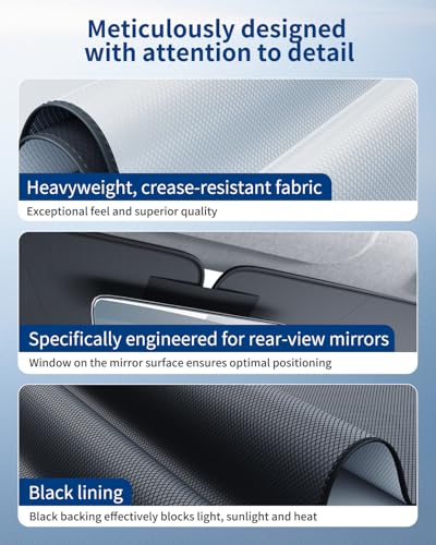 BIBIBO Compatible with BMW 1 Series F20 F40 2019-2024 Sun Protection, UV Protection, Car Sunshade, Anti-Crease Fabric, Interior Sunshade, Windscreen BMW 1 Series F40 Accessory