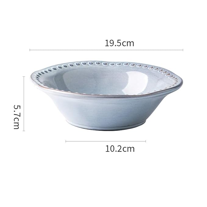 CXQ Estilo de Palacio Retro Tazón de Cerámica Sencillo ...
