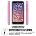 Fierce XL Case, EC™ Hybrid [Dual Layer] [Drop Protection] Studded Rhinestone Crystal Bling Protective Case Cover For Alcatel OneTouch Fierce XL (Pink+Gray)