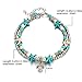 FineMe Starfish Turtle Anklets Multiple Layered Boho Gold Chain Anklet Heart Beach Rhinestones Turquoise Stone Charm Anklet (A1: Turtle)