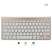 Wireless Keyboard and Mouse Combo, Hi-azul Compact Ultra Slim 2.4GHz Wireless Keyboard with 78 Keys and Power-saving Mouse for Home&Office Use (Gold)