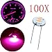 cciyu 100Pcs 4.7mm-12v Car purple Mini Bulbs Lamps Indicator Cluster Speedometer Backlight Lighting Replacement fit for GM GMC