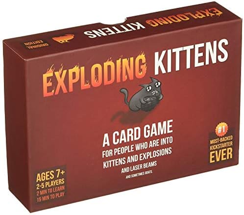 Exploding Kittens Card AME, Board Games,Family Games,Card Games,Friend Games,Party Games,Exploding Kittens Expansion Suitable for Kids 8-12,Families so on