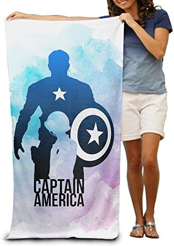 Uotis America Captain Beach Towel Pool Towel Bath Towel For Adults 31.5*51.2 Inches