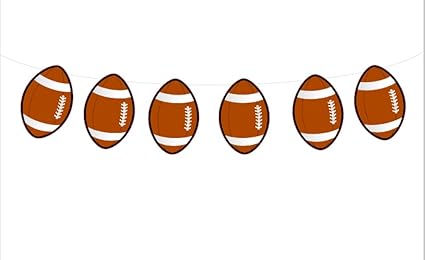 Amazon Com Crafty Cue 4 Tall Football Banner Football Garland