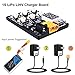 Crazepony 1S LiPo LiHV Charger Board for Blade Inductrix Tiny Whoop Micro JST 1.25 and JST-PH 2.0 1S LiPo Battery with JST and Micro Losi Cable