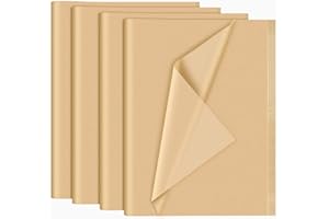 NEBURORA 120 Sheets Kraft Tissue Paper 14 x 20 Inches Brown Wrapping Tissue Paper Bulk Kraft Wrap Paper Sheets for Gift Bags Packaging Floral Filler Crafts Birthday Christmas Halloween Decor