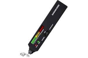 DANOPLUS High Accuracy Diamond Tester Pen Professional Jewelry Diamond Selector with UV Light for Novice and Expert Jeweler Tool, Real Diamond Tester for Different Sizes of Diamond Stones