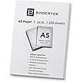 Bindertek 24 lb. A5 Size Multi-Purpose Paper, Ream, 250 Sheets, White (A524R)