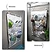 VIVIMONKEY Hanging Organizer with Pockets Fabric Wall Door Storage Home Cloth Closet Organizing Bags - Blue Stripe (12 Pockets with Pothook)