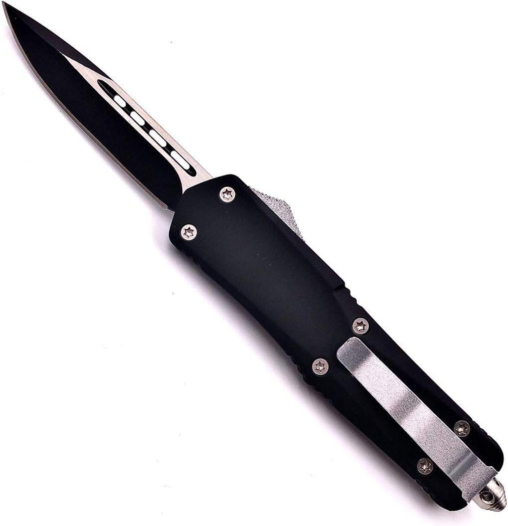 NNK WTT Double Action Knives Outdoor Tactical Knife Single Blade Black
