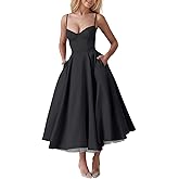 Midi Corset Dress for Women 2025 Fall Elegant Tulle Vintage Party Dress Flowy Pleated Hem Low Cut Prom Dresses