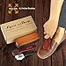 Shoe Shine Brush Kit Has Full-Size Horsehair Brush, Applicator and Suede Brushes, Large Buffing Cloth