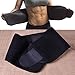 bC BimeTALliC CAble Waist Trimmer Belt Slimmer Kit, Weight Loss Wrap, Stomach Fat Burner, Low Back and Lumbar Support with Sauna Suit Effect, Best Abdominal Trainer, Black