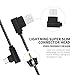 Type C Cable 90 Degree, USB Certified Type C Cable, 2Pack 10ft Nylon Braided Fast Charger Cord Compatible Samsung Galaxy S9 Note 8 Plus, LG V20,V30, Moto Z2,Google Pixel, MacBook and More (Black Gray)