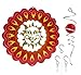 UpBlend Outdoors' Hanging Metal 3D Wind Spinner - in Sunrise Red with Helix Spiral Tail and Glass Ball - All Swivels and Hooks are Included - Kinetic Whirligig Garden Sculpture for Garden or Yard