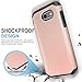 TJS Samsung Galaxy J3 Emerge/J3 Prime/Amp Prime 2/Express Prime 2/Sol 2/J3 Mission/J3 Luna Pro/J3 Eclipse Case, Ultra Thin Slim Hybrid Shockproof Protection Rugged Phone Case Armor Cover (Rose Gold)