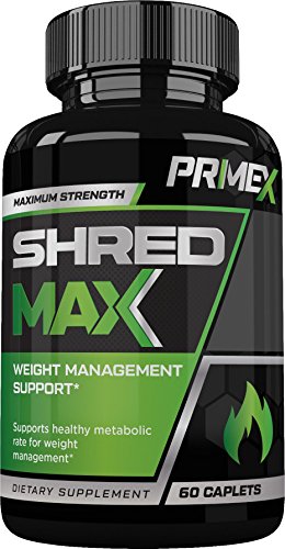 PRIME X SHRED MAX - Weight Management Support - Metabolic Enhancement Supplement- Fat Burner - Appetite Suppressant- 60 Caplets