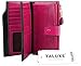 YALUXE Women's Genuine Leather Wallet RFID Blocking Multi Card Holder with Cell Phone Pocket Mothers Day Gifts