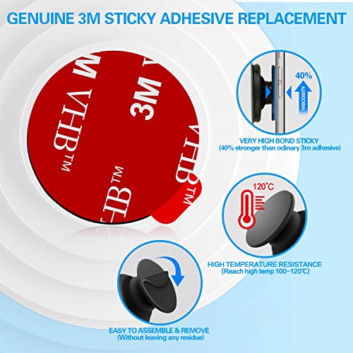 3M Sticky Adhesive Replacement Parts for Pops Socket Base, 6pcs 1.38