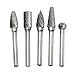 KOTVTM 5Pcs 10MM Head Tungsten Carbide Rotary Burr Set 1/4-Inch Shank Carbide Burrs For Die Grinder Cutting Burs Grinder Drill Metal Polishing…
